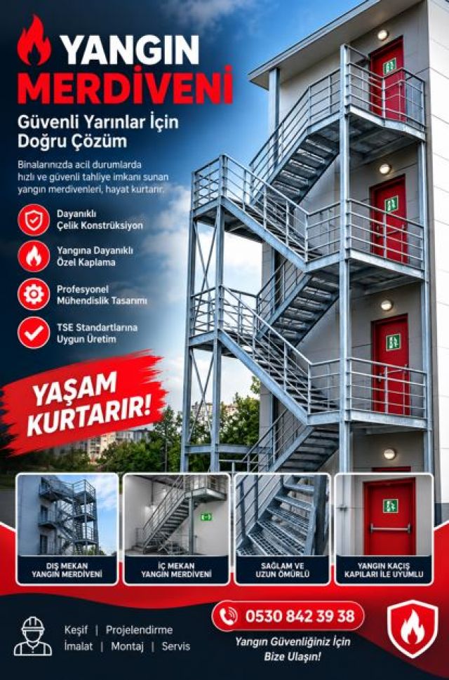 Yangın Merdiveni Seçerken Nelere Dikkat Edilmeli? Güvenli Sistem Rehberi