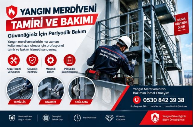 Yangın Merdiveni Tamiri ve Bakımı | İstanbul Profesyonel Servis